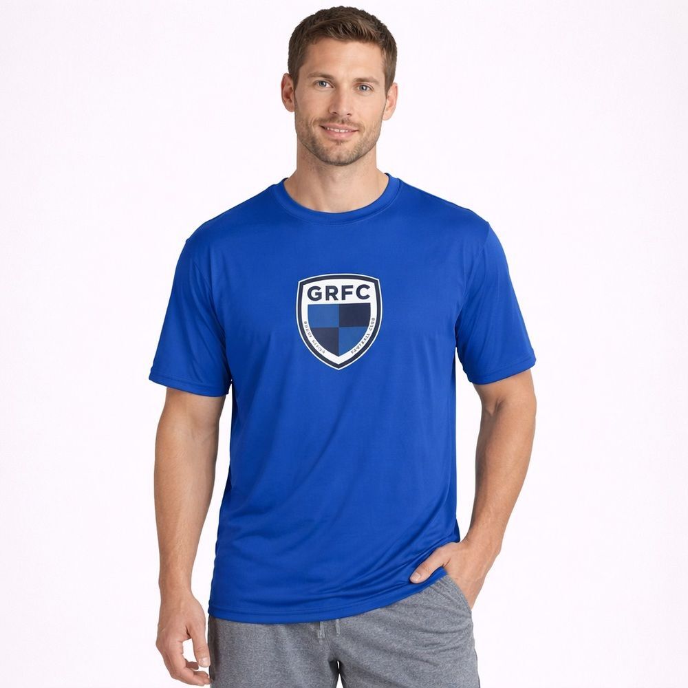 Grand Rapids FC (GRFC) Blue Performance Athletic Tee Shirt Men’s Large
